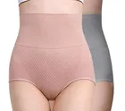 Cotton Blend High Waist Tummy Tucker Briefs for Women 