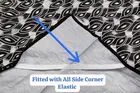 Homewatica Grey Printed Mattress Protector Pack of 1 Grey