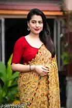 Georgette Printed Saree for Women 