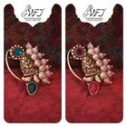 Alloy Nath Nosepins for Women (Multicolor, Pack of 2)