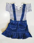 Dungaree with Top for Girls 
