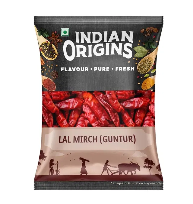 इंडियन ओरिजिन्स लाल मिर्च (गुंटूर) 75 g