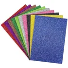 Oddy A4 Size Glitter Foam Sheets,10 pack and SAYA Scissor 