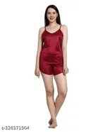 Satin Nightdress Set for Women 