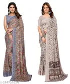 Georgette Saree for Women, Pack of 2 