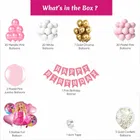 Barbie Theme Birthday Balloon Decoration Kit For Kids, Multicolor, Pack Of 79