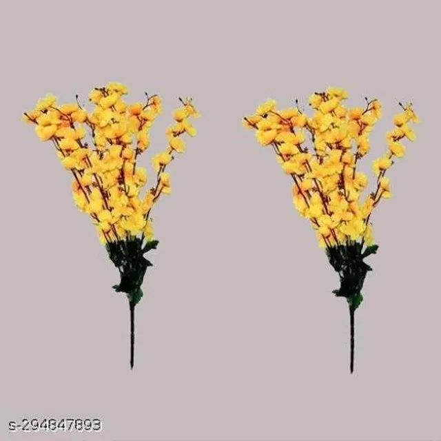 Plastic Artificial Flower (Multicolor, Pack of 2)