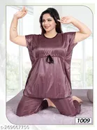 Satin Nightsuit for Women 