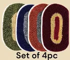 Cotton Doormats Multicolor 13x20 inch [Pack of 4]