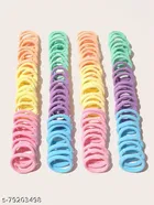 Fabric Hair Rubber Bands for Women, Pack of 72 