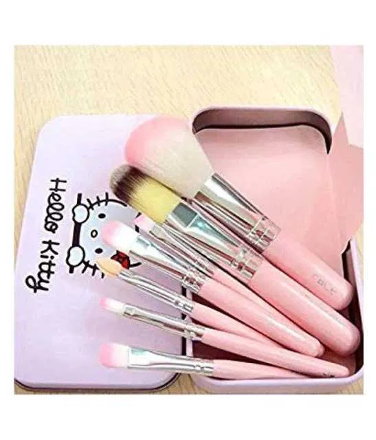 Lenon Makeup Accessory Hello Kitty. Synthetic Foundation Brush,Face Contour Brush (7 g) (D129)