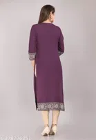 Rayon Embroidered Kurti for Women 