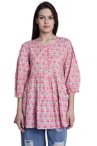 Cotton Printed Top for Women 