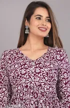 Anarkali Rayon Printed Kurti for Women 
