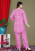 Rayon Top & Bottom Set for Women 