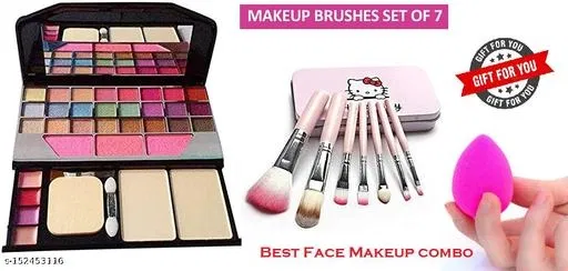 Face Makeup Combo, Multicolor, Set of 1