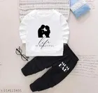 Hosiery Cotton Full Sleeves T-Shirt with Pant Clothing Set for Kids 