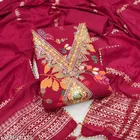 Bandhani Printed Jaipuri Designs Embroidered Top Bottom Duppata for Women 