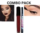 Matte Liquid Gloss with Long Lasting Waterproof Eyeliner 