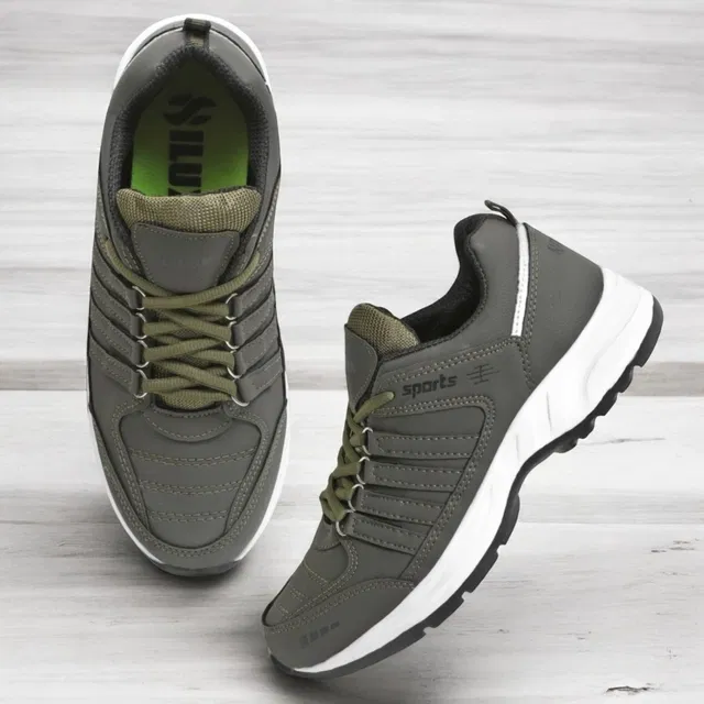 Casual Shoes for Men (Olive, 10)