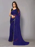 Chiffon Printed Saree for Women 
