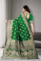 Art Silk Zari Woven Saree for Women 