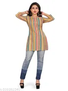 Poly Rayon Printed Kurti for Women 