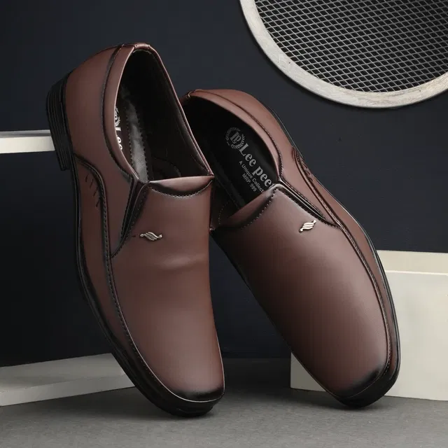 Formal Shoes for Men (Brown, 8)