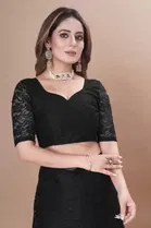 Net Floral Saree for Women 