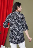 Rayon Three Quarter Sleeves Top for Women 