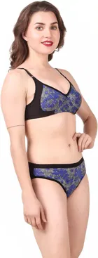 Cotton Blend Lingerie Set for Women 