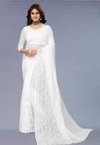 Net Floral Saree for Women 