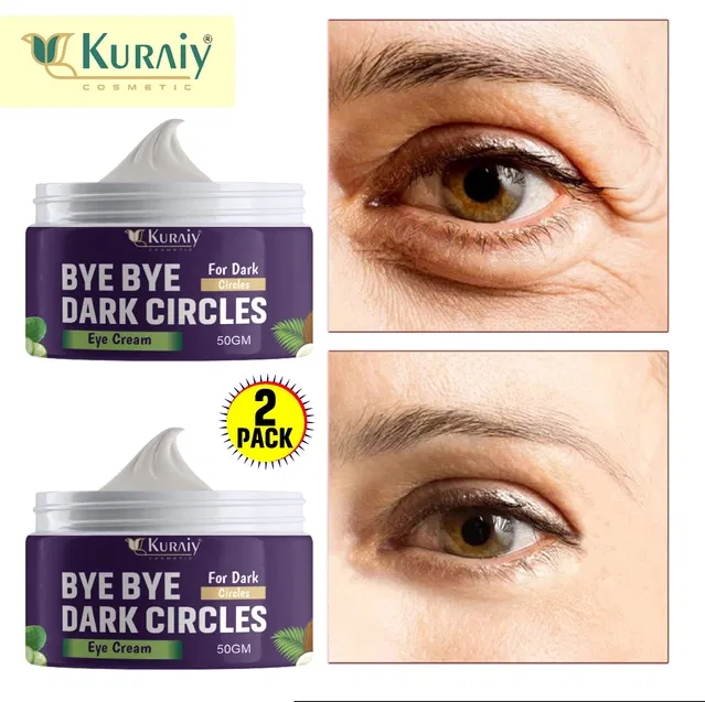 Kuraiy Cosmetic Bye Bye Dark Circles Under Eye Cream (50 g, Pack of 2)