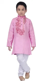 Cotton Embroidery Kurta & Pajama Set for Boys 