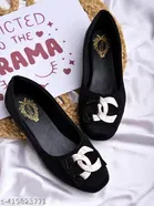 Solid Suede Ballerinas for Women 