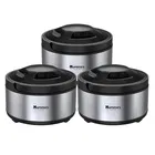 Stainless Steel Non Microwavable Hot Box For Kitchen ,Silver ,Set Of 1 