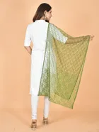 Net Self-Design Dupatta for Women 