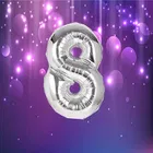 Foil Balloon for Birthday Celebration, No. 8 