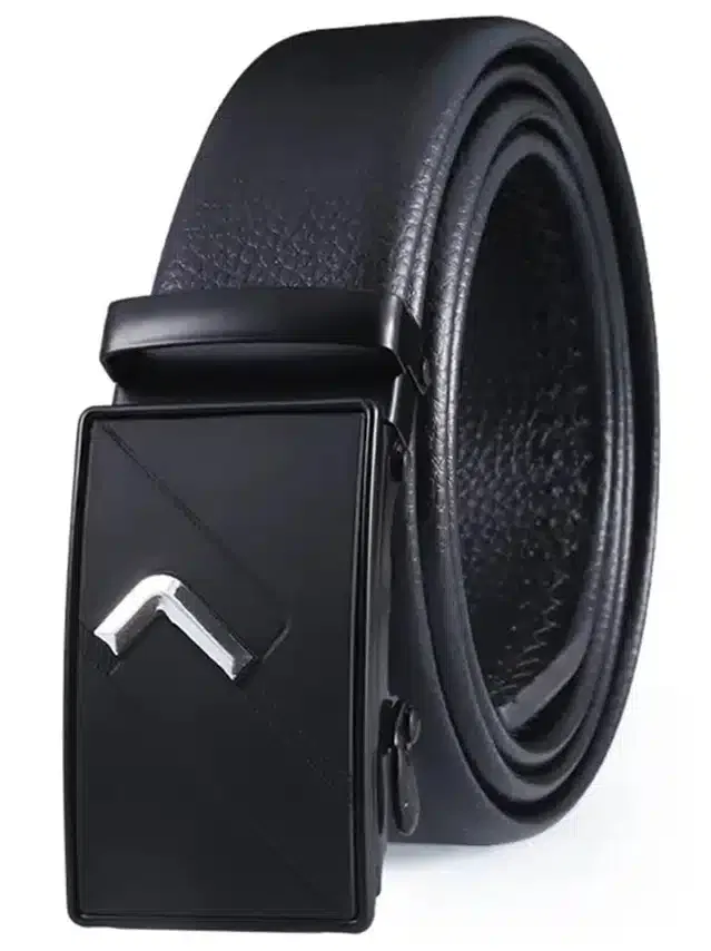 Synthetic Casual Belt for Men (Black)