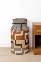 Homewatica Gas Cyliner cover Geomoetry Brown Pack of 1