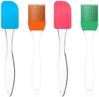 Silicone Spatula with Oil Brush (Multicolor, Set of 2)