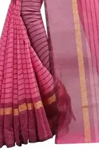 SVB साड़ी पोलीकॉटन सिल्क साड़ी 