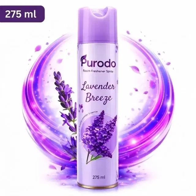 प्यूरोडो एयर फ्रेशनर स्प्रे 275 ml लैवेंडर ब्रीज