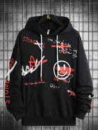 Fleece Printed Hoodie for Men 