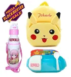 Fabric Backpack with Lunch Box & Water Bottle for Kids 
