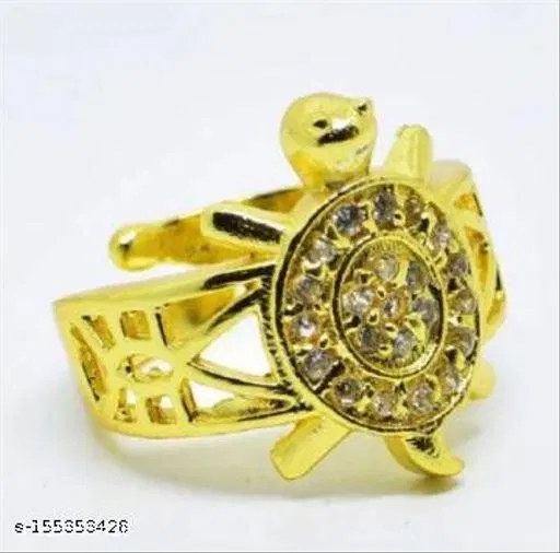 Tortoise Ring for Women (Gold, 1)