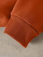 fleece Sweatshirt for Women, Rust 
