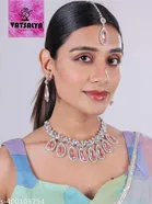 Necklace Set Pink Free Size for Women