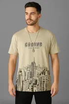 Round Neck Printed T-Shirt for Men 