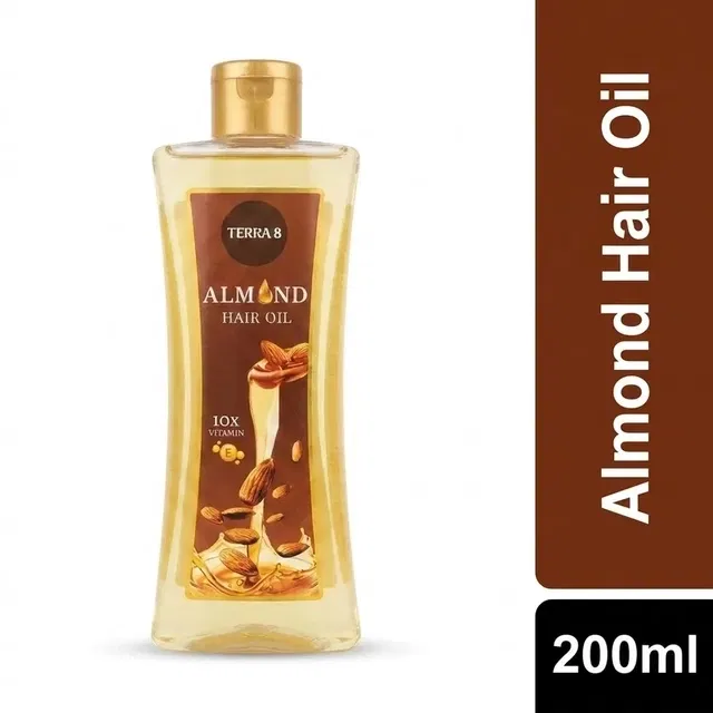 टेरा 8 आलमंड हेयर आयल 200ml (बोतल)
